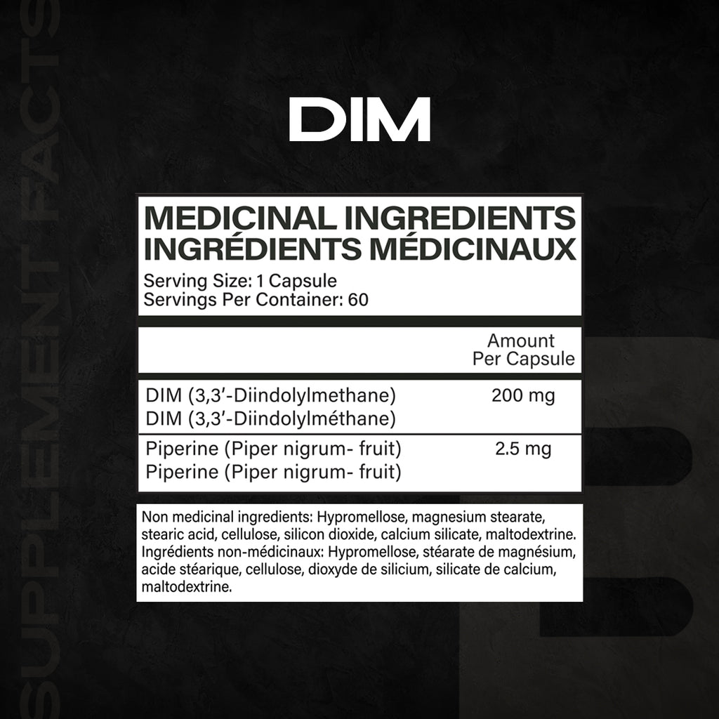 Iron Brothers DIM supplement facts