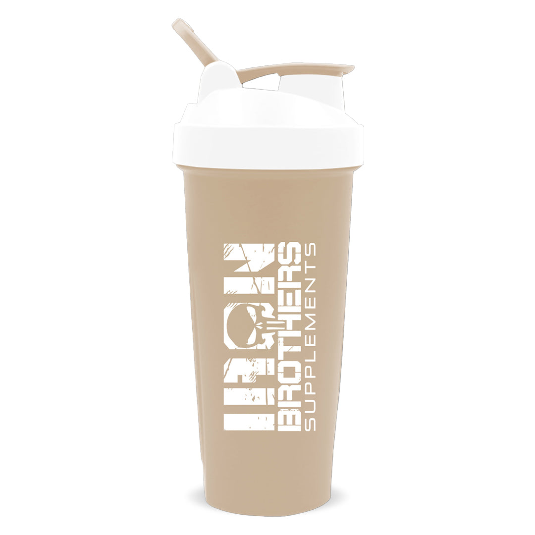 Shaker Cup Iron Brothers Supplements | White Lid