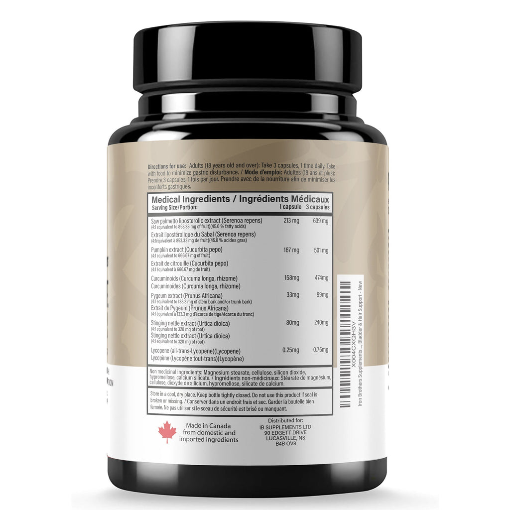 Prostate Support Iron Brothers Supplements | Canada